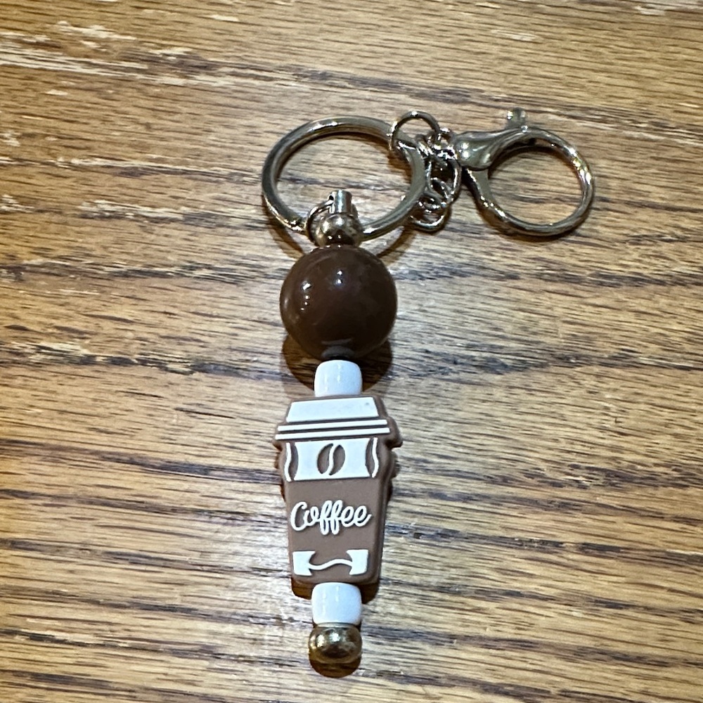 Brown Coffee-Themed Key Holder